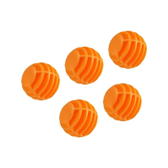 SDFGTstore 5Pcs Indoor Golf Practice Balls Synthetic Rubber Hollow Striped Golf Training Ball Train Devices for Swing Training