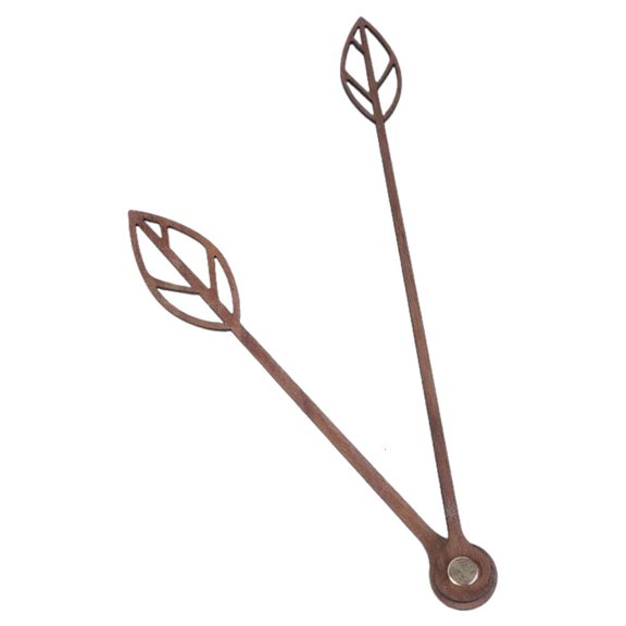 SDFGTstore 5Set Walnuts Wood Clock Hands Clock Kits for Crafting and Repair for 10 12 14 16 inches Wall Clocks