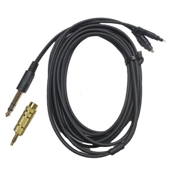 SDFGTstore 6.35mm to 2Pin Cable with 3.5mm Plug for HD580 HD600 HD650 HD565 Headset 300cm