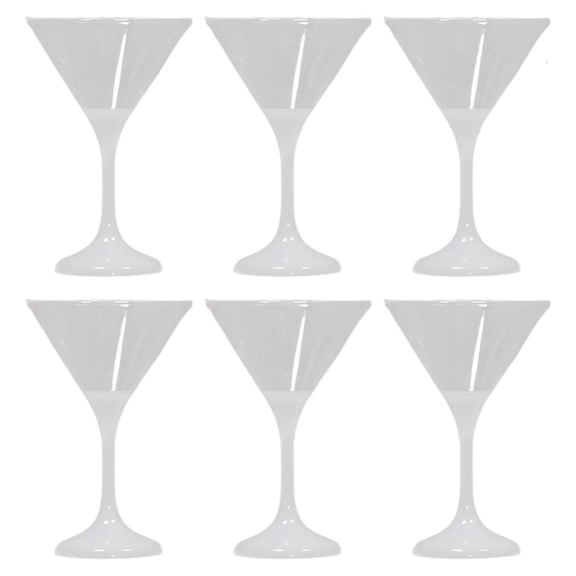 SDFGTstore 6 Pack Plastic Glowing Water Cups 210ML Flashing Cocktail Cups Household Cocktail Mugs Transparent Drinking Cups for Bar
