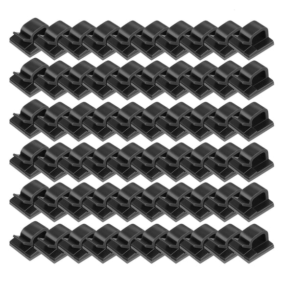 SDFGTstore 60 Pieces Self-adhesive Driving Recorder Cable Holder Fixer Clips Wire Organizer