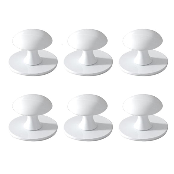 SDFGTstore 6PCS Reusable Cabinets Handles Waterproof Metal Pulls set Quick Installation for Bathroom Furniture Shower door Mirrors