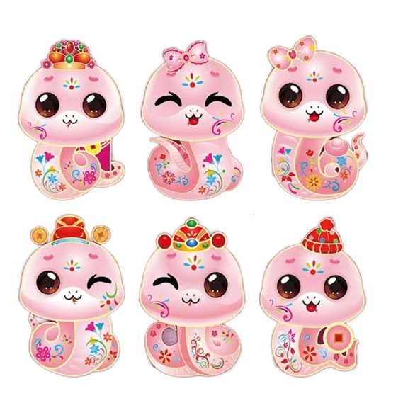 SDFGTstore 6Pcs Chinese Luck Money Envelope Paper Money Pocket Redness Envelope Money Bag