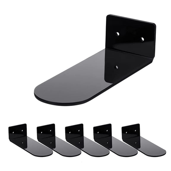 SDFGTstore 6pcs Floating Shoe Shelves Acrylic Wall Mounted Shoe Display Shelf for Sneaker