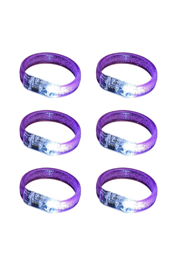 6pcs LED Light Bracelets for Kids Teens and Adults Party Wear Wrist Accessories