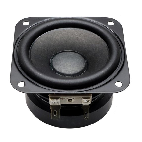 SDFGTstore 70mm Subwoofer Square 4 15w Rubber Low Tone Loudspeaker Karaoke Bass Speaker 2.75in Square Speaker