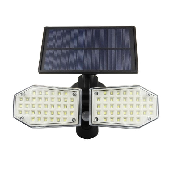 SDFGTstore 78 LED Double Head Spotlights Outdoor Waterproof Flood Wall Security Light