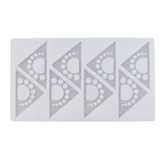 SDFGTstore 8 Cells Silicone Molds Chocolate Mould Fondant Cake Moulds DIY Triangular Shape Silicone Material for Kitchen DIY Baking