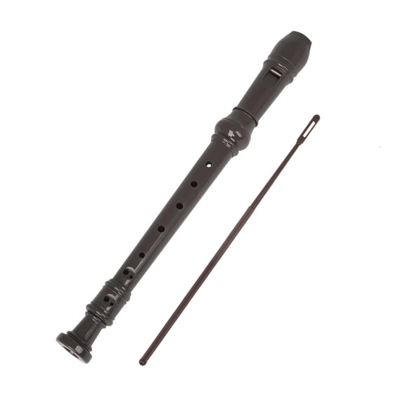 SDFGTstore 8 Hole Flute with Cleaning Rod Soprano Recorder Clarinet Woodwind Instruments