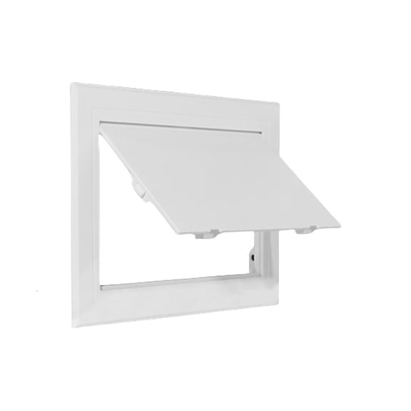 SDFGTstore Access Panel Inspection Hole ABS Access Door Universal Plastic Push Type Inspection Port Wall Ceiling White Hatches Cover