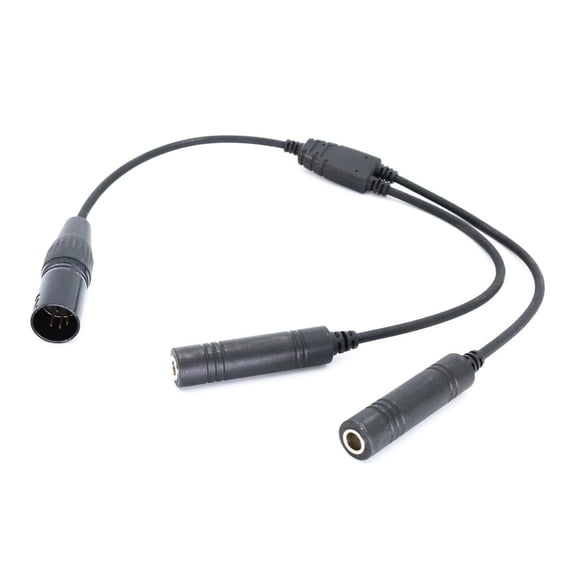 SDFGTstore Adapter Cable GAs Headset to XLRs Double Plug Durable Design Aviation Accessory