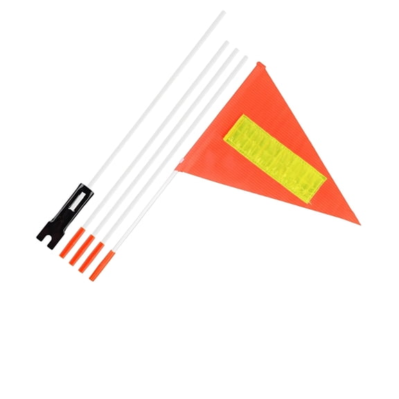 SDFGTstore Adjustable 6 ft Bicycles Flag Reflective Safety Marker For Camp Tent Visibility
