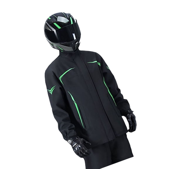 SDFGTstore Adult Men's Rain Suit Rain Jacket Pants Set Easy Storage Lightweight Protections Against Heavy Storms