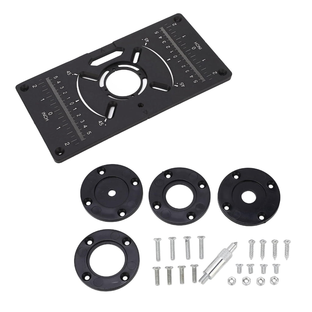 SDFGTstore Aluminum Router Table Insert Plate for Various Woodworking ...