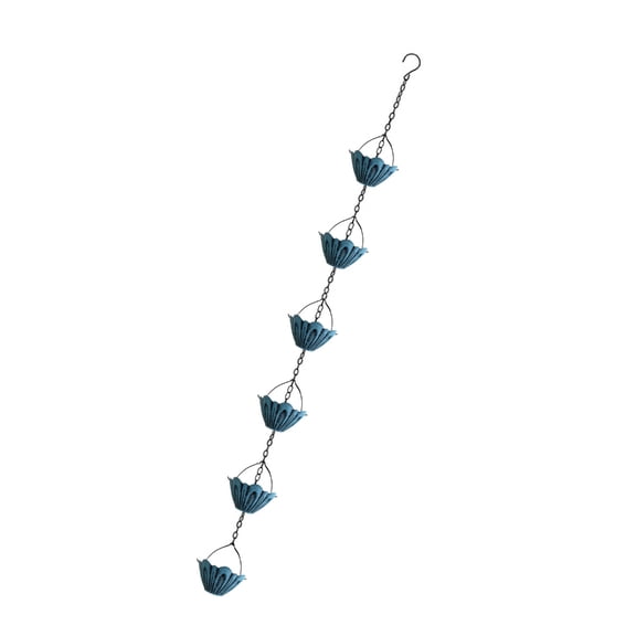 SDFGTstore Antique Metal Rain Chain Rustproof Design Easy Installs Water Collector System