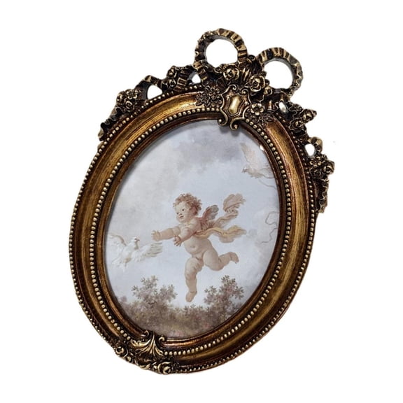 SDFGTstore Antique Ornate Photo Frame Old Fashioned Picture Frame Retro Picture Frame