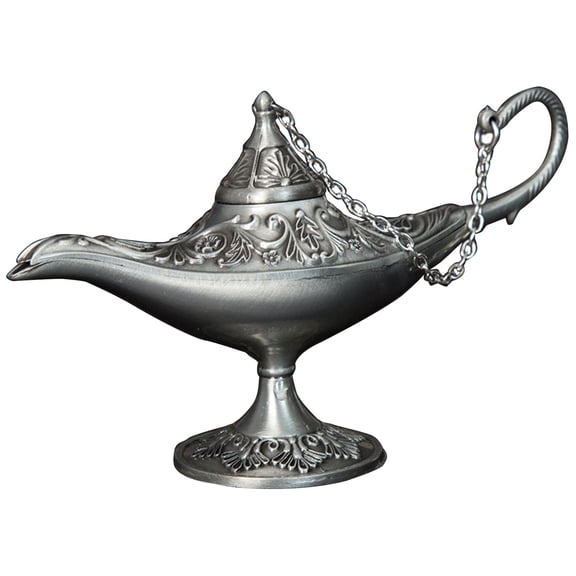 SDFGTstore Arab Vintage Wishing Light Alloy Fairy Tale Mysterious Tea Pot Crafts Ornament for Home Bedroom Office Desktop Decor
