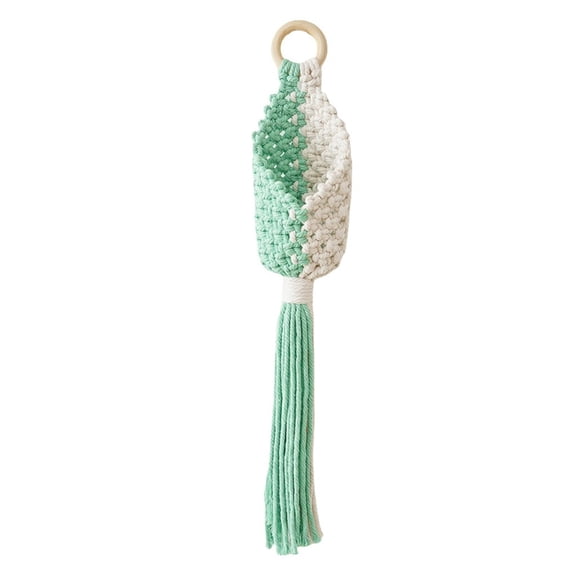 SDFGTstore Artisanal Cotton Rope Wall Hanging Baskets for Indoor Plant, Toy Storage Holder