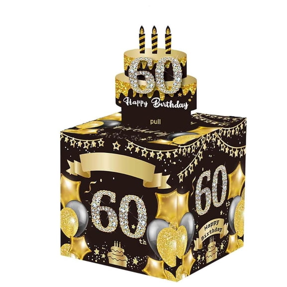 SDFGTstore Birthday Money Box for Teens with Surprise Pull Out Card Handmade Birthday Gift