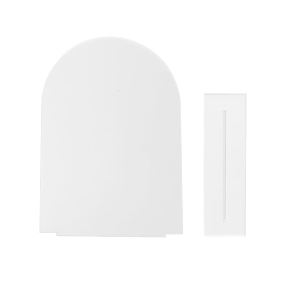 SDFGTstore Blank Acrylic Arch Table Sign Guest Name Card Set with Stand for Wedding Party