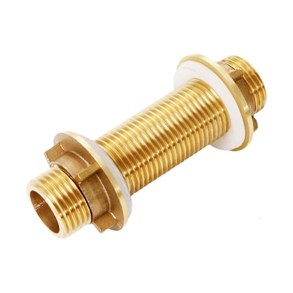 SDFGTstore Brass Bulkhead Adapter Fitting Secure Water Connection for Various Pipe Diameter