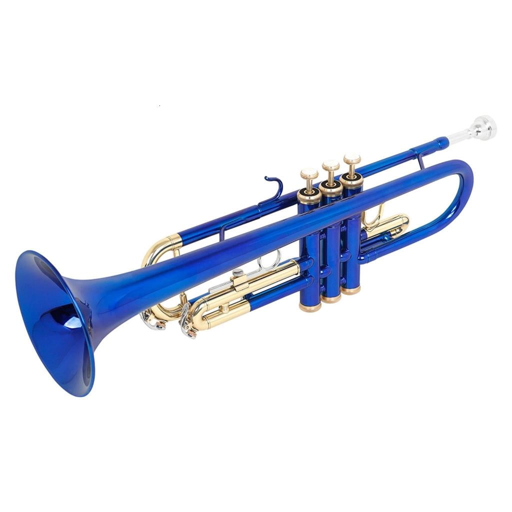 SDFGTstore Brass Student Trumpet Bb Trumpet with Case Professional Trumpet Musical Instruments for Beginner or Advanced Student