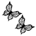 thumbnail image 1 of SDFGTstore Butterfly Eyeliners Stencils Eyebrow Eyeshadow Applicators Eye Makeup Templates, 1 of 10
