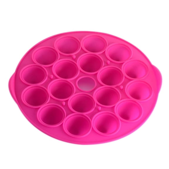 SDFGTstore Cake Maker Set 3D 18 Cavities Round Cake Ball Mold Silicone Lollipop Mold for DIY Candy Ball Candy Sugar Cake Ball Mould