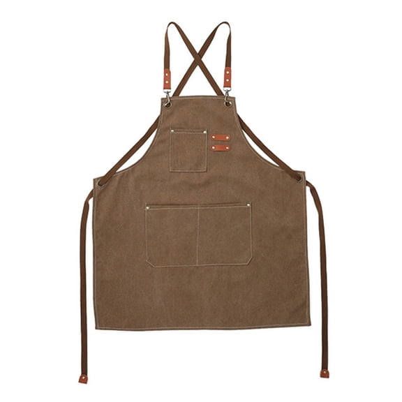 SDFGTstore Canvas Apron For Men And Women Adjustable Strap Designing With Pockets For Cooking And More