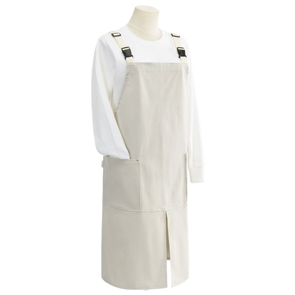 SDFGTstore Canvas Cooking Apron with Pocket Functional Waterproof for Culinary Restaurant