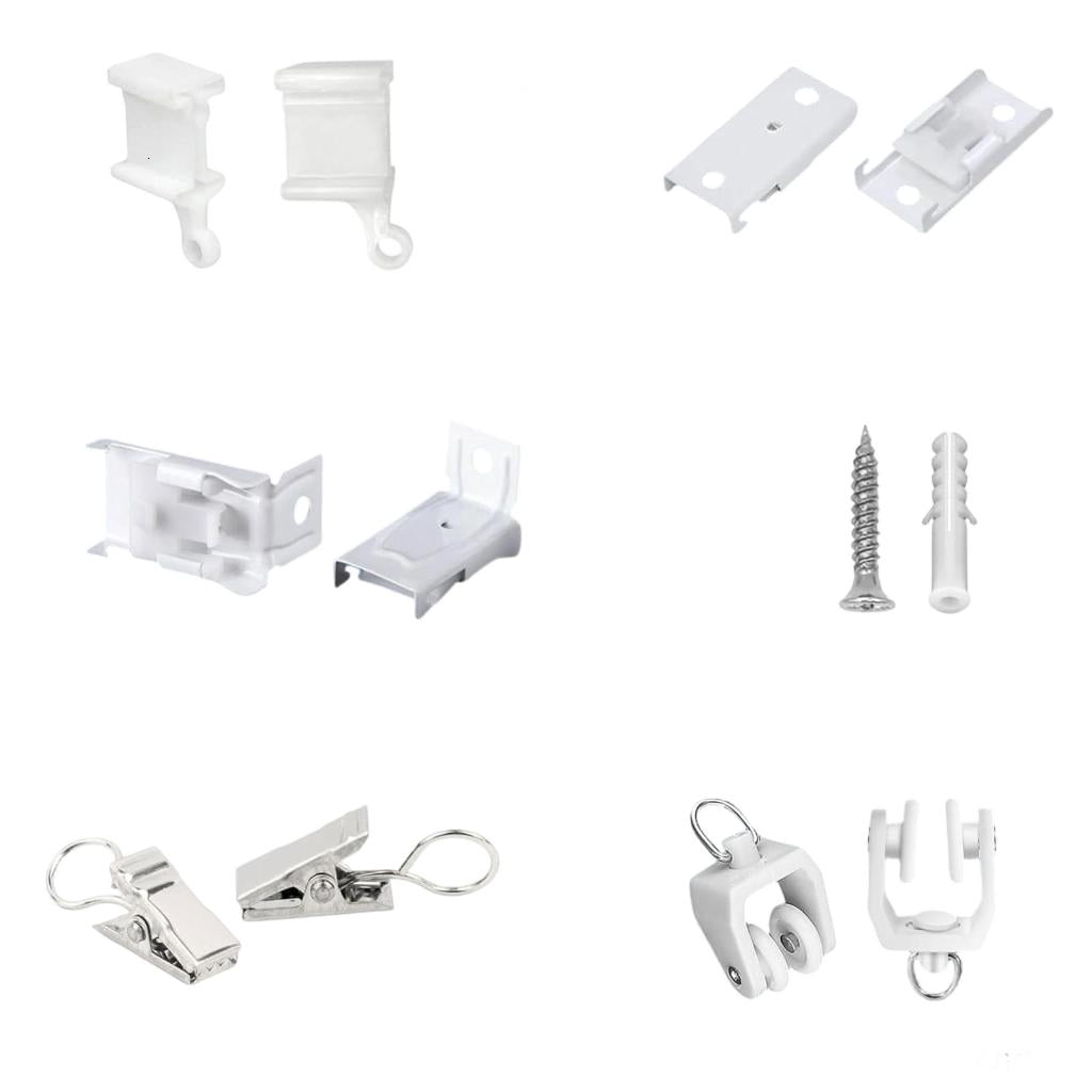 SDFGTstore Ceiling Curtain Track Accessories Flexible Curtain Track ...