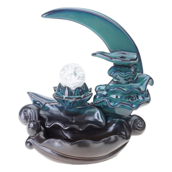 SDFGTstore Ceramic Incenses Burners Moon Backflow Incenses Holder,Aromatherapys Ornament