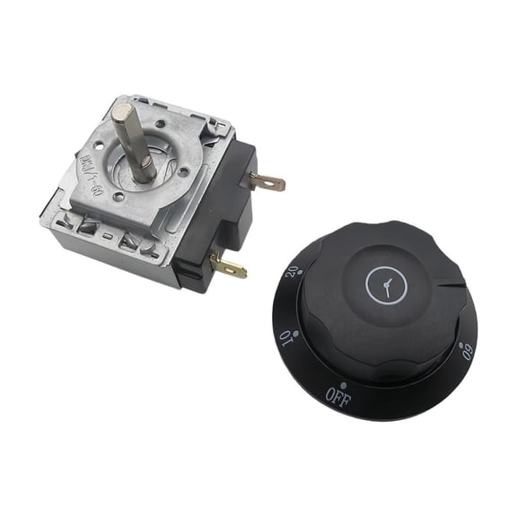 SDFGTstore Chargers Timers Set Contains 120 Mins Mechanical Timers Knob and Mounting Screws Ensuring Easy Installation