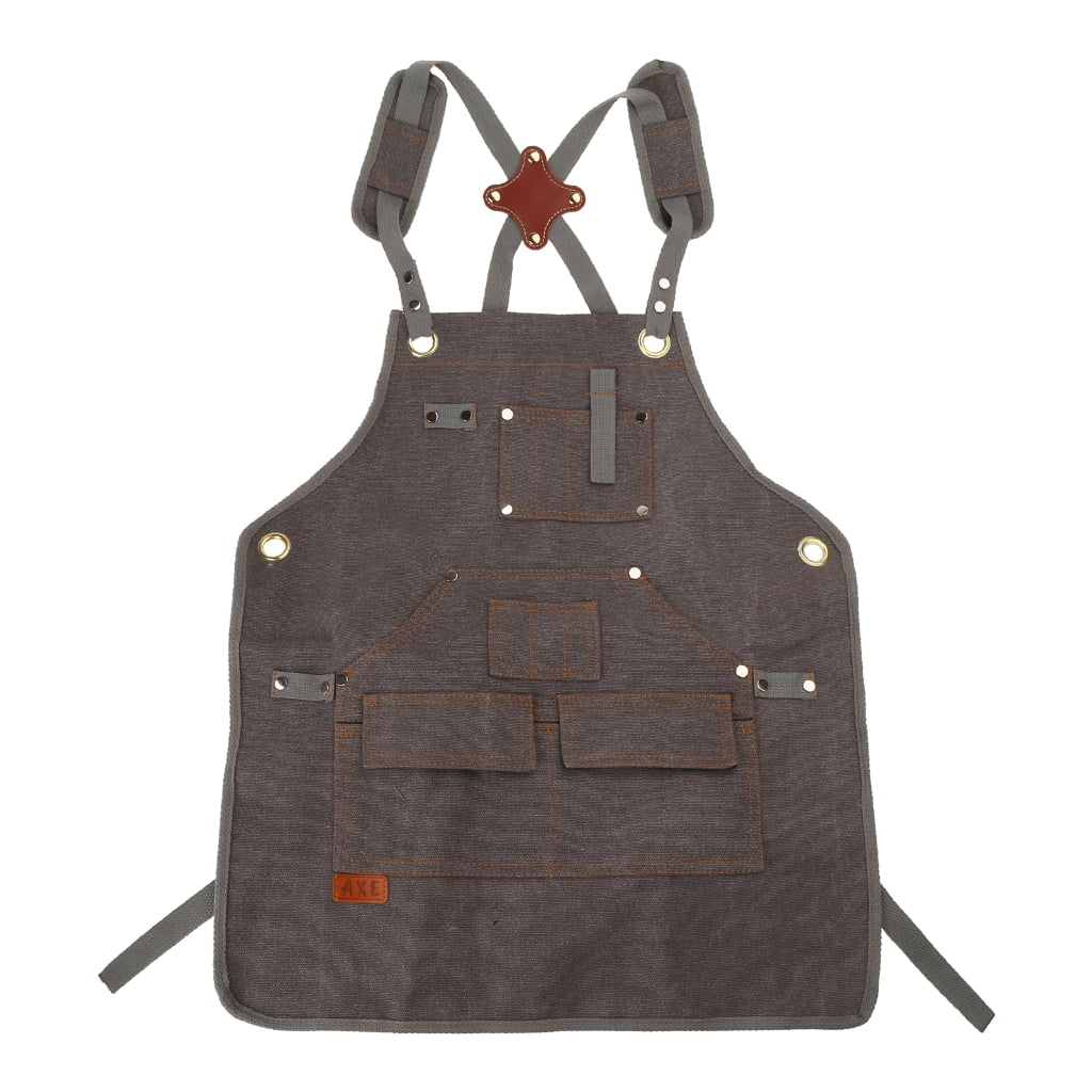 SDFGTstore Children Adjustables Crossback Apron Pocket Practical Antifouling Denims Apron