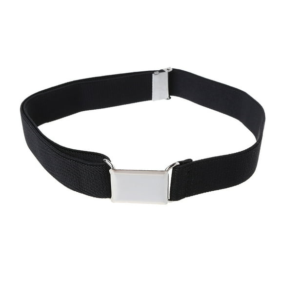 SDFGTstore Children Kids Solid Color Unisex Canvas Belts Boys Girls Elastic Belt Adjustable