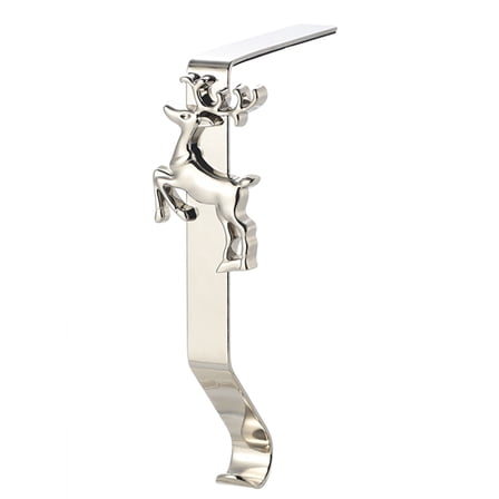 SDFGTstore Christmas Adjustable Stocking Holder Non-Skid Stocking Hangers Light Weight Stocking Hooks for Fireplace Home Decor