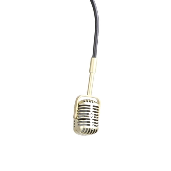 SDFGTstore Classical Retro Microphone Model Vintaged For Stage Decor Photography Studio