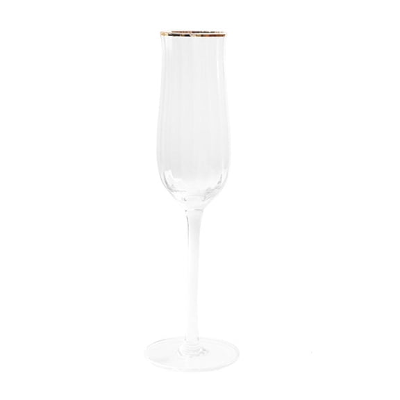 SDFGTstore Clear Champagne Flutes Tulip Modern Glasses Cocktail Wine Cup for Home Bar Party