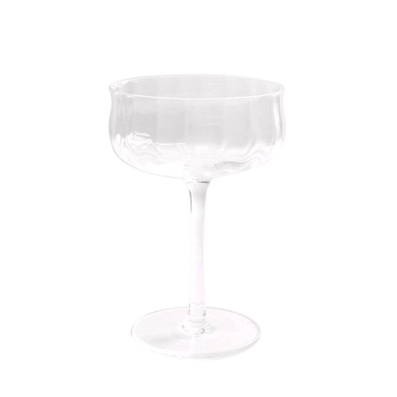 SDFGTstore Clear Champagne Flutes Tulip Modern Glasses Cocktail Wine Cup for Home Bar Party