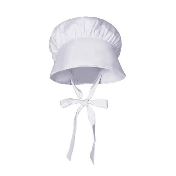 SDFGTstore Colonial Costume Pioneers Girl Costume Accessories Ruffle Apron Colonial Caps