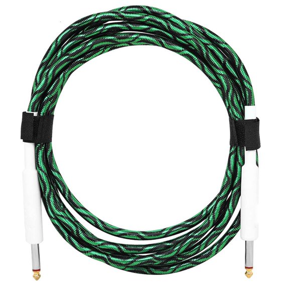 SDFGTstore Copper Core Noise Reduction Sound Cable 6.35mm Male to Male Double Straight Head Guitar Connection Cable Easy to Use