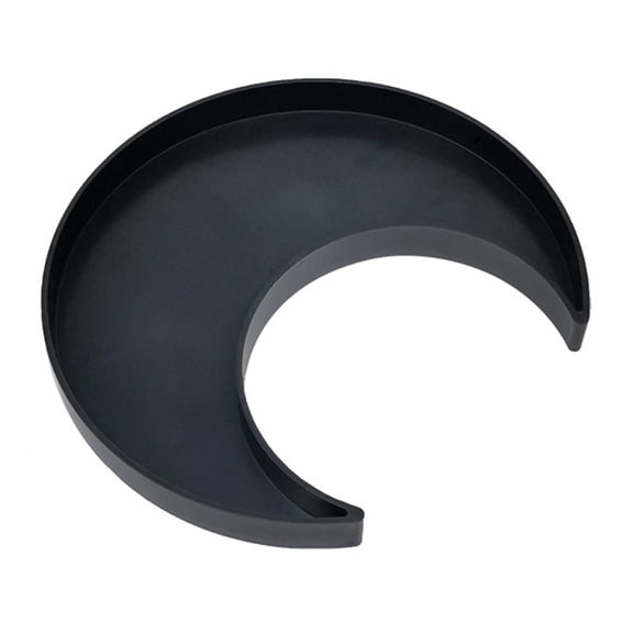 SDFGTstore Crescent Moon Plastic Serving Tray Crystal Display Holder Eid Ramadan Aromatherapy Candle Storage Organizer Dish Plate