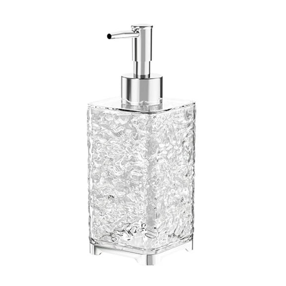SDFGTstore Crystal Kitchen Refillable Dish Soap Dispenser Liquid Hand Soap Container with Rust Proof Stainless Steel Pump for Showe
