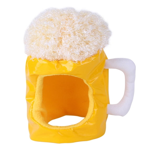 SDFGTstore Cute Hat Pet Warm Beer Mug Hat Unique Winter Hat Cats Costume