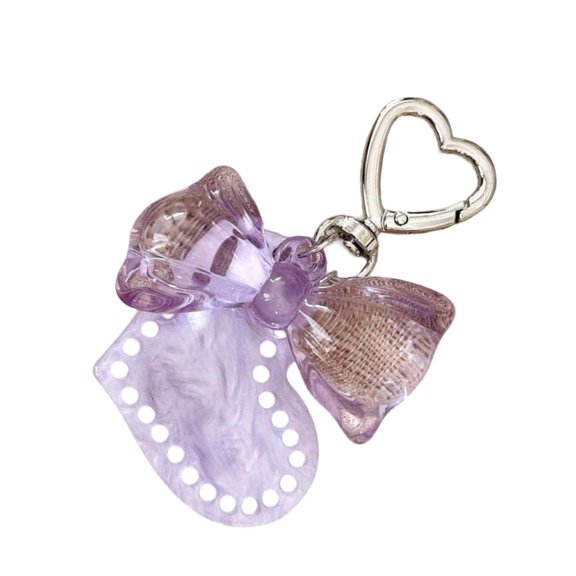 SDFGTstore Cute Heart Keychain Multi Hole Design Acrylic Alloy Lightweight Keyring For Keys Backpacks Gift For Birthday
