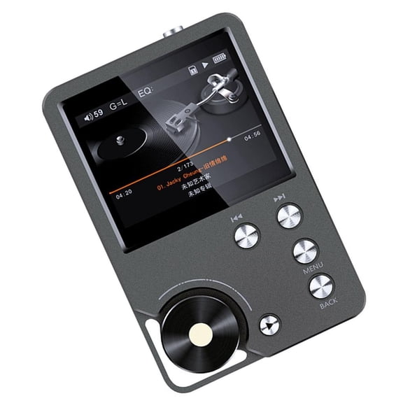 SDFGTstore DSD256 HiFi MP3 Player 320x240 Display Fingerprints Resistant Metal Shell 1500mAh Extended Playtimes for Travel Home