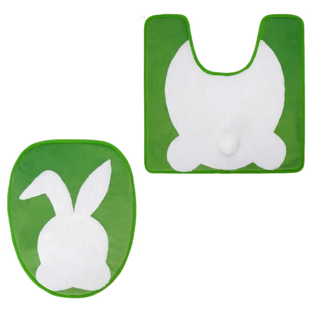 SDFGTstore Decorative Toilet Seats Cover and Toilet Rugs U Shape Set ...
