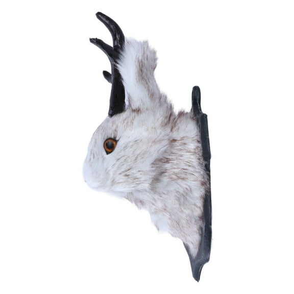 SDFGTstore Delicate Antler Rabbit Head Decorations Simulations Rabbit Animal Shaped Jewelry
