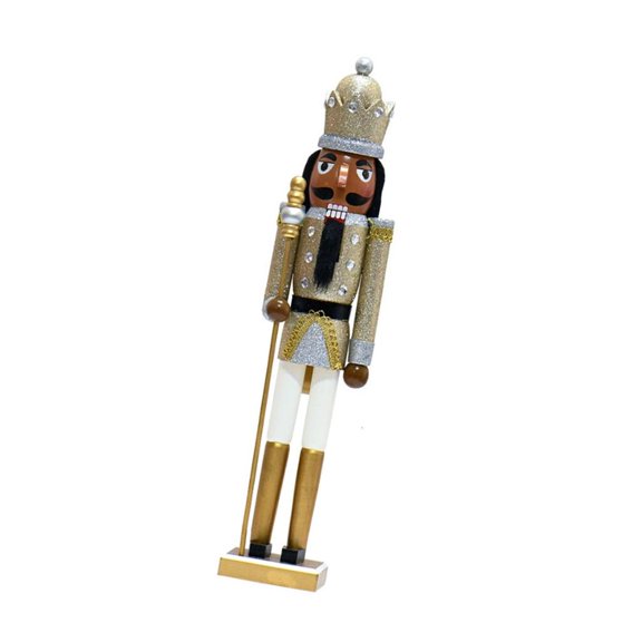 SDFGTstore Delicate Wood Nutcrackers Soldier 23.62In Christmas Ornament For Holiday Decors