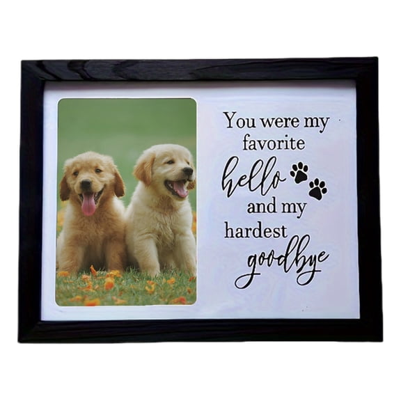SDFGTstore Dog Memorial Pictures Frame Cats Photo Frame Gift Sympathy for Loss of Pet Remembrances Photo Frame Home Table Decors